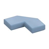 Tile Special 2 × 2 Corner with Cut Corner - Facet Sand Blue