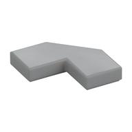 Tile Special 2 × 2 Corner with Cut Corner - Facet Light Bluish Gray