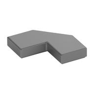 Tile Special 2 × 2 Corner with Cut Corner - Facet Metallic-Silber
