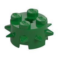 Brick Round 2 × 2 Special with Spikes Grün