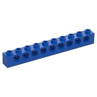 Technic Stein 1 × 10 [9 Pinlöcher] Blau