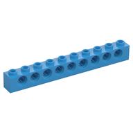 Technic Stein 1 × 10 [9 Pinlöcher] Dunkelazur