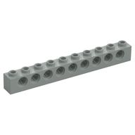 Technic Stein 1 × 10 [9 Pinlöcher] Hellgrau