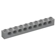 Technic Stein 1 × 10 [9 Pinlöcher] Hellblaugrau