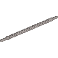 Flexible Ribbed Hose 8mm Ends 10L Mattsilber