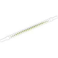 Flexible Ribbed Hose 8mm Ends 10L and Lime Center Pattern Transparent