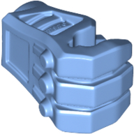 Large Figure Hand, Mechanical with Pin Hole and 3mm Bar Slot Medium Blue