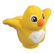 Duplo Animal Bird with White Chest and Orange Beak Print Yellow