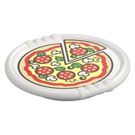 Duplo Disk with Pizza with Mushrooms and 1 Cut Slice Print White