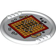 Duplo Disk with Board Game GO print Weiß