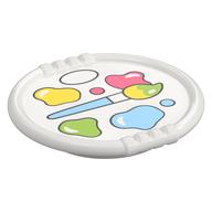 Duplo Disk with Artist Palatte and Paintbrush Print Weiß