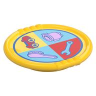 Duplo Disk with Brush, Car, Wrench, Kettle print Gelb