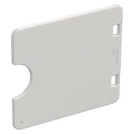 Duplo Tür / Fenster mit Ausschnitt (halboval) Weiß