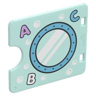 Duplo Door / Window with Cutout (Semi Oval) with Porthole, Bubbles, '1, 2, 3' Print Hellaqua
