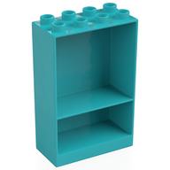Duplo Cabinet 2 × 4 × 5 Mittelazur