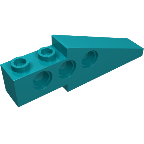 Technic Slope Long 1 × 6 with 3 Pin Holes Dark Turquoise