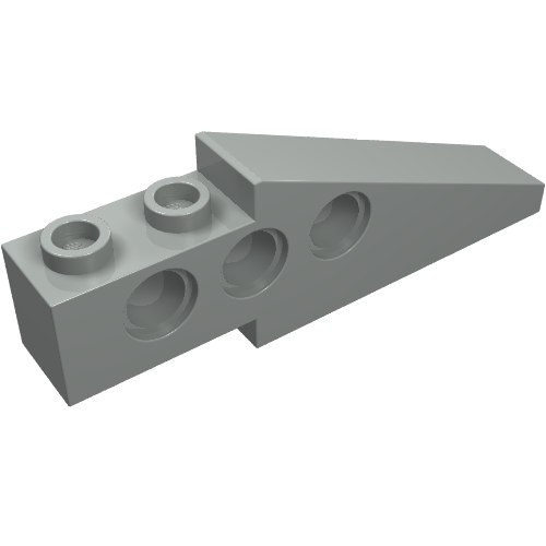 Technic Slope Long 1 × 6 with 3 Pin Holes Light Gray