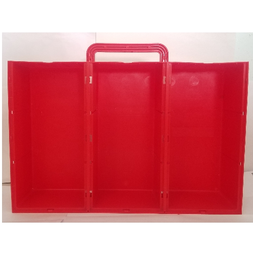 Storage Case Container, Build-N-Store Chest, 3 Section Rot