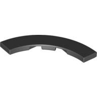Tile 4 × 4 Curved, Macaroni Schwarz