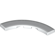 Tile 4 × 4 Curved, Macaroni Weiß