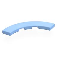 Tile 4 × 4 Curved, Macaroni Leuchtendes Hellblau