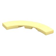 Tile 4 × 4 Curved, Macaroni Bright Light Yellow