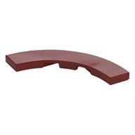Tile 4 × 4 Curved, Macaroni Dark Red