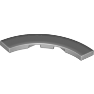Tile 4 × 4 Curved, Macaroni Light Bluish Gray