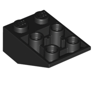 Brick Sloped Inverted 33° 3 × 2, Connections between Studs, Round Bottom Pin