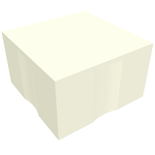 Duplo Tile 2 × 2 × 1 with Mosaic, Rabbit 2 print - 1014-2 White