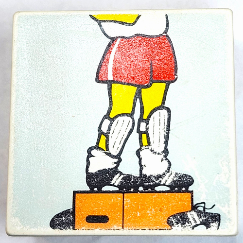 Duplo Tile 2 × 2 × 1 with Mosaic, Park 7 print - 9221-1 Weiß