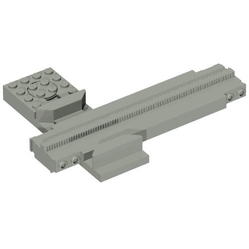 Vehicle Track, Monorail Monoswitch Hellgrau