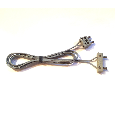 Wire with 2-Prong Connector Squared Wide Short 2-Prong Connector Squared Narrow Long, 12V / 4.5V 96L Light Gray