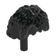 Hair Mid-Length, Ridged (Bar) Black