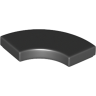 Tile 2 × 2 Curved, Macaroni Black