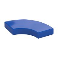 Tile 2 × 2 Curved, Macaroni Blue