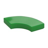 Tile 2 × 2 Curved, Macaroni Hellgrün