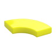 Tile 2 × 2 Curved, Macaroni Vibrant Yellow