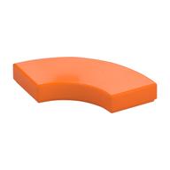 Tile 2 × 2 Curved, Macaroni Orange