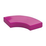 Tile 2 × 2 Curved, Macaroni Magenta