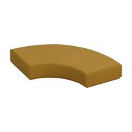 Tile 2 × 2 Curved, Macaroni Pearl Gold
