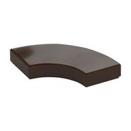 Tile 2 × 2 Curved, Macaroni Dunkelbraun