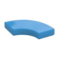 Tile 2 × 2 Curved, Macaroni Dark Azure