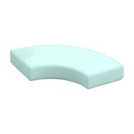 Tile 2 × 2 Curved, Macaroni Light Aqua