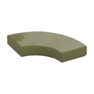 Tile 2 × 2 Curved, Macaroni Olivgrün