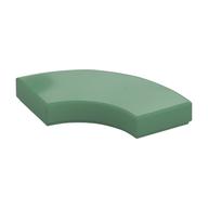 Tile 2 × 2 Curved, Macaroni Sand Green