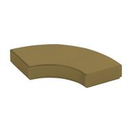 Tile 2 × 2 Curved, Macaroni Metallic-Gold