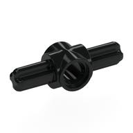 Technic Pin Verbinder Nabe mit 2 Achsen Schwarz