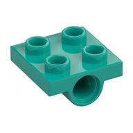 Plate Special 2 × 2 with 2 Pin Holes Dark Turquoise