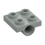 Plate Special 2 × 2 with 2 Pin Holes Light Gray